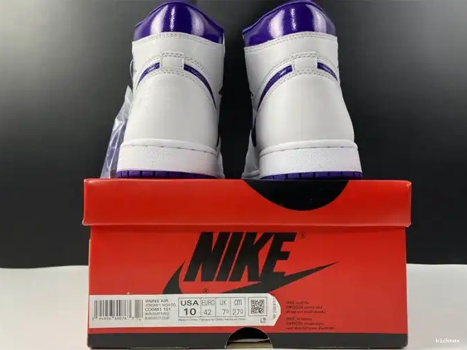 Cheap 1 PURPLE JORDAN RETRO HIGH CD0461-151 COURT AIR 0510